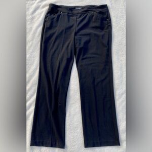 Roz & Ali Pull On Pant like new size 14 black slacks work pants